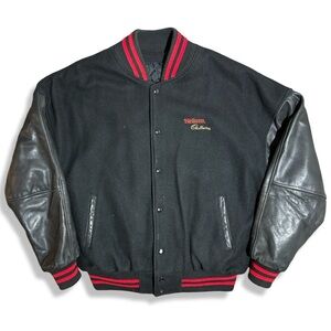 Vintage 90s Neilson Cadbury Black and Red Varsity Jacket